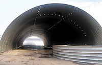 Бескаркасные ангары арочного типа